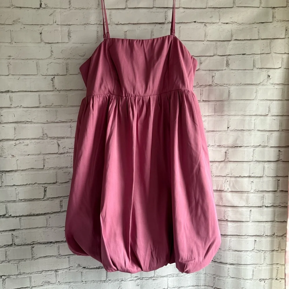 A New Day Mauve Bubble Hem Mini Dress‎